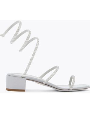 Rene Caovilla Sandale Cleo Argent 40 - Blanc