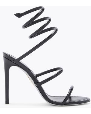 Rene Caovilla Cleo Satin/Jet Strass Sandal - White