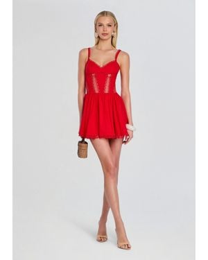 Charo Ruiz Gardenia Short Dress - Red