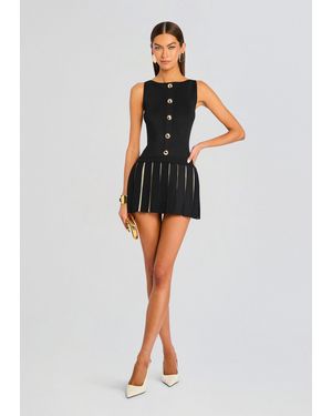 retroféte Elisabetta Knit Dress - Black