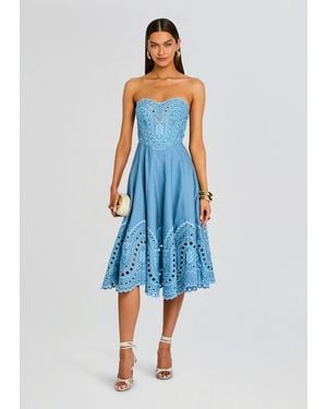Charo Ruiz Marlin Long Dress - Blue