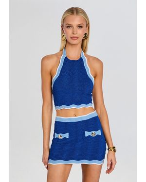retroféte Aminta Knit Top - Blue
