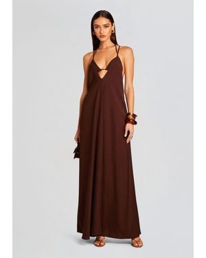 SER.O.YA Deesee Vacance Maxi Dress - Brown