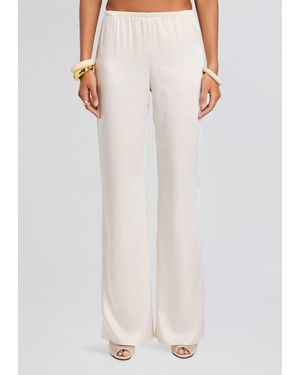 SER.O.YA Viva Satin Pant - White