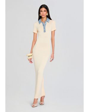 SER.O.YA Reye Knit Maxi Dress - White