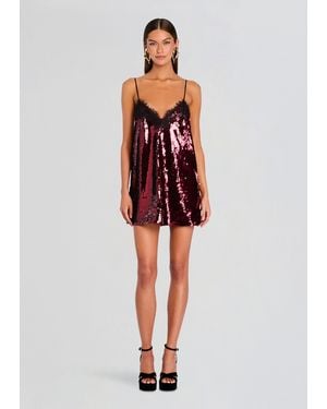 retroféte Sequin Dress - Red