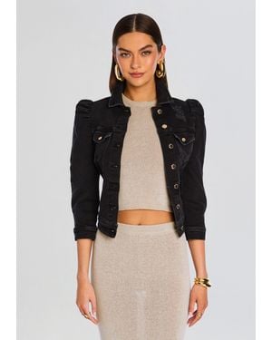 retroféte Ada Denim Jacket - Black