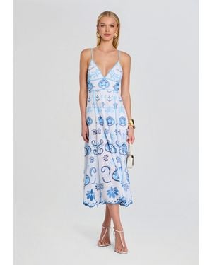 Charo Ruiz Gardea Long Dress - Blue