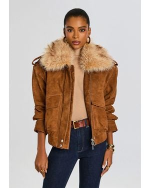 retroféte Erynn Suede Jacket - Blue