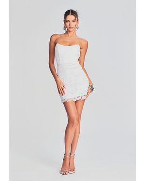 Rococo Sand Eliza Lace Strapless Mini Dress - White