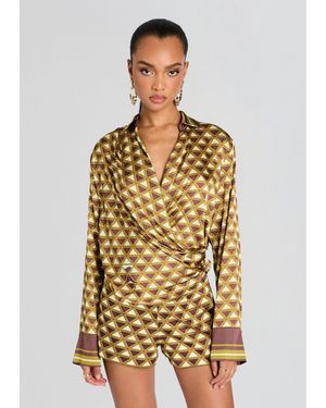 retroféte Kourt Blouse - Metallic