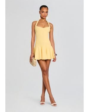 retroféte Laurenza Rib Knit Dress - White