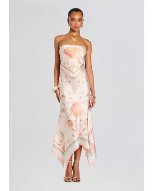 retroféte Marzanna Silk Dress - White