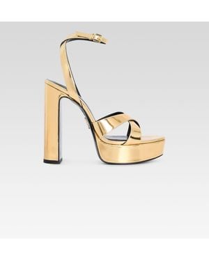 retroféte Melodia Platform Sandal - Metallic