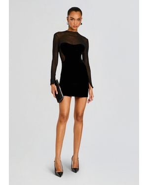 retroféte Delmer Velvet Dress - Black
