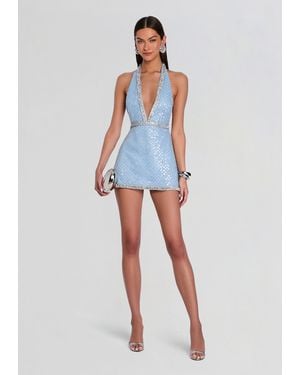 retroféte Lilliana Sequin Dress - Blue