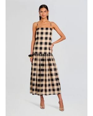 SER.O.YA Aydan Linen Maxi Dress - White