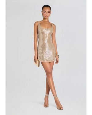 retroféte Theolonia Sequin Dress - White