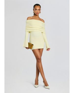SER.O.YA Selene Mini Dress - Natural