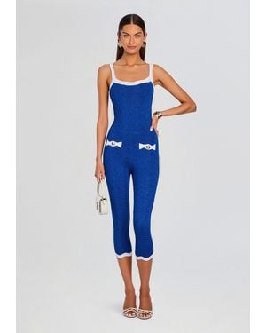 retroféte Verene Knit Jumpsuit - Blue