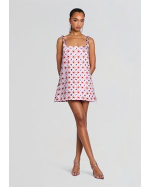 retroféte Zephyra Embellished Dress - Brown