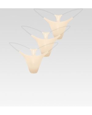 Stringys Invisible Strap 3-Pack Panty - White