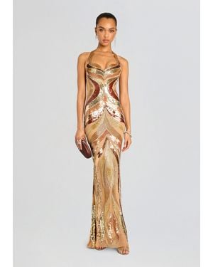 retroféte Victorie Embellished Dress - White