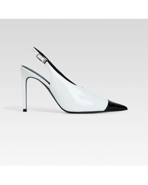 retroféte Leslie Choked Up Slingback - White