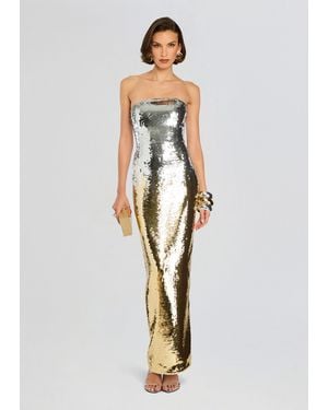 retroféte Sheeba Sequin Dress - White