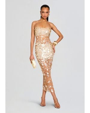 retroféte Mischa Sequin Dress - White