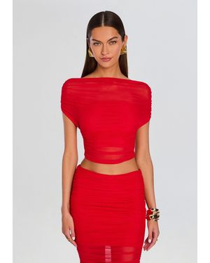 SER.O.YA Marsh Mesh Top - Red
