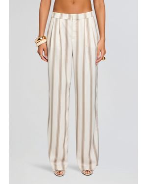 SER.O.YA Marlowe Satin Pant - White