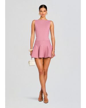 retroféte Audrina Metallic Knit Dress - Red