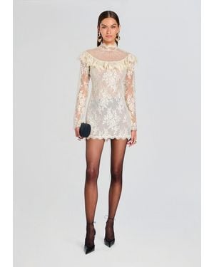 retroféte Elsinore Lace Dress - White