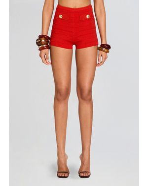 retroféte Sandra Bandage Knit Short - Red