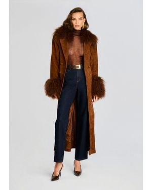 retroféte Britta Trench Coat - White