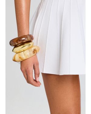 retrofete caterina knit dress Retrofete Caterina Knit Mini Dress - Metallic White