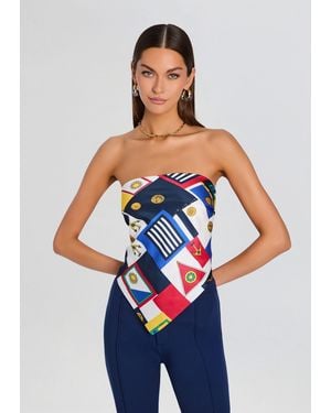 SER.O.YA Hark Satin Top - Blue