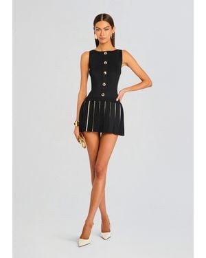 retroféte Elisabetta Knit Dress - Black
