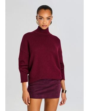 SER.O.YA Elsa Turtleneck Sweater - Red