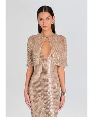 retroféte Sylvey Sequin Cape - Natural