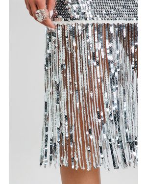 renata sequin crochet dress Renata Dress Saylor NYC