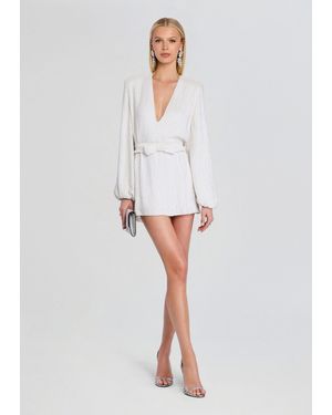 Designer White Sequin Wrap Dresses for Women - Up to 67% off | Lyst