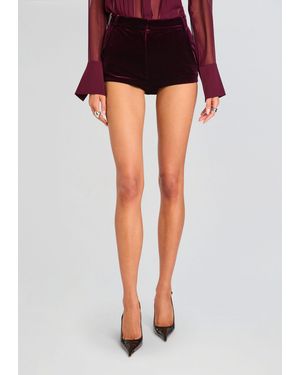 Sans Faff Velvet Hot Pant - Black