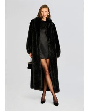 retroféte Dasha Faux Fur Jacket - Black
