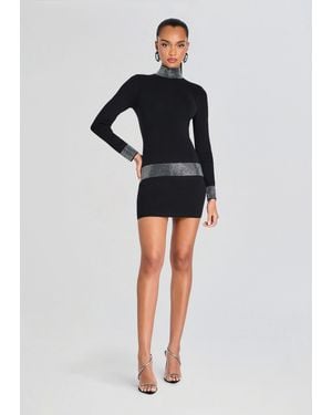retroféte Naema Embellished Knit Dress - Black