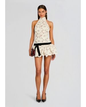 retroféte Cicely Lace Dress - White