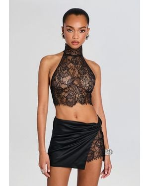 retroféte Lace Top - Black