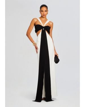 Sans Faff Elizabeth Bowed Evening Gown - White