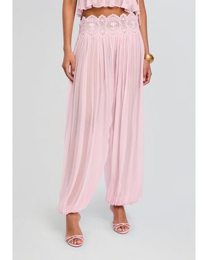 retroféte Dreamy Chiffon Pant - Pink